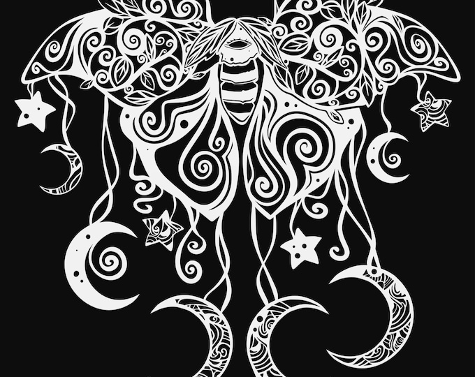 atlas moth mandala svg, glowforge file, moon moth vinyl template, moth laser cut file, reptile svg, cuttable bug svg, clipart png