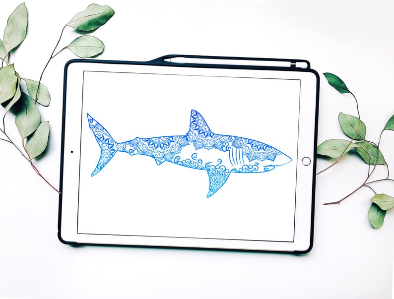 Free Free 268 Shark Mandala Svg SVG PNG EPS DXF File