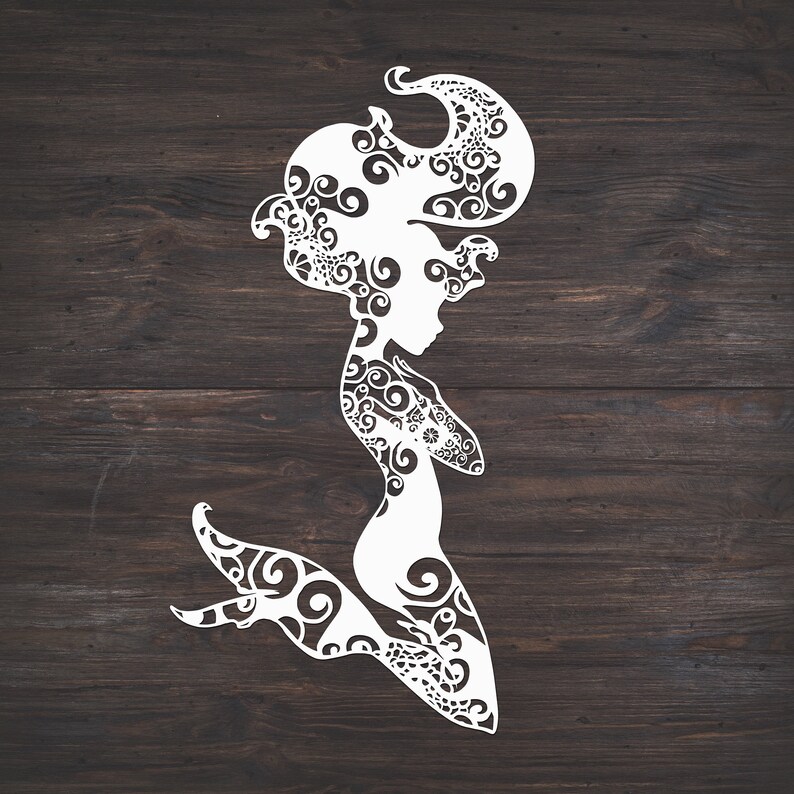 Free Free 119 Mermaid Zentangle Svg SVG PNG EPS DXF File