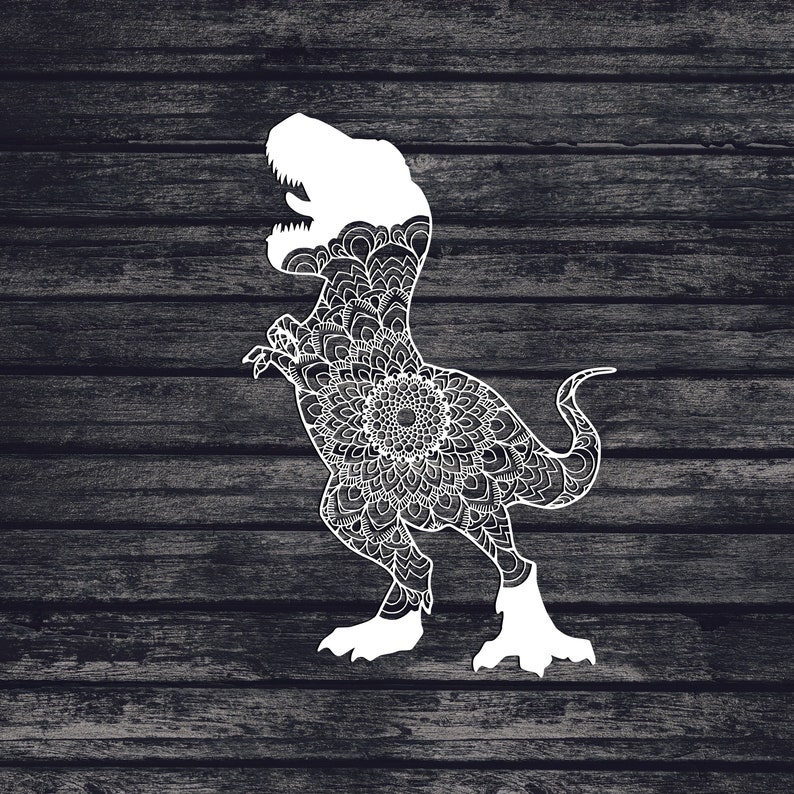 Download T-Rex Svg Dinosaur Svg Mandala Svg Recommended For ...