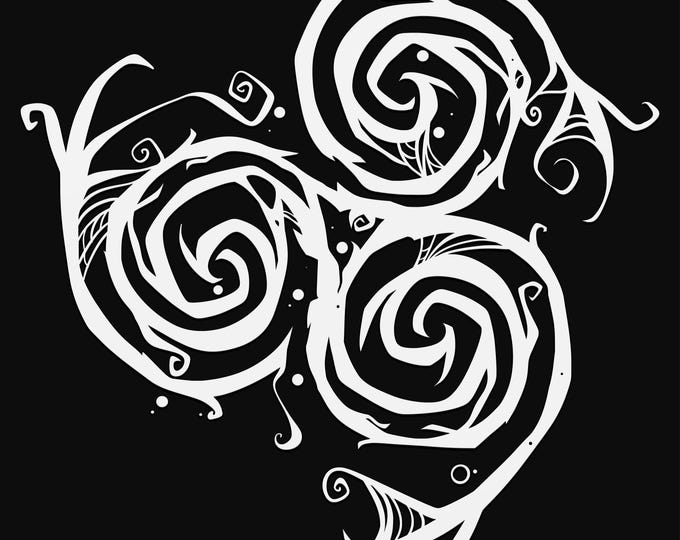 celtic triskelion svg cut file, glowforge file, vinyl template, laser cut file, pagan svg, cuttable wicca svg, clipart png
