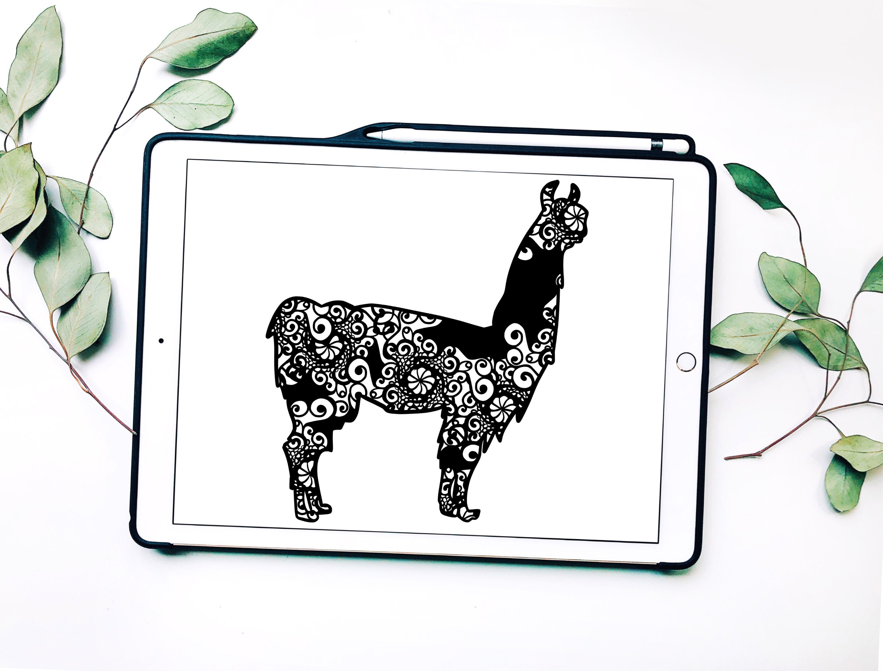 Download Llama Svg, Mandala Svg
