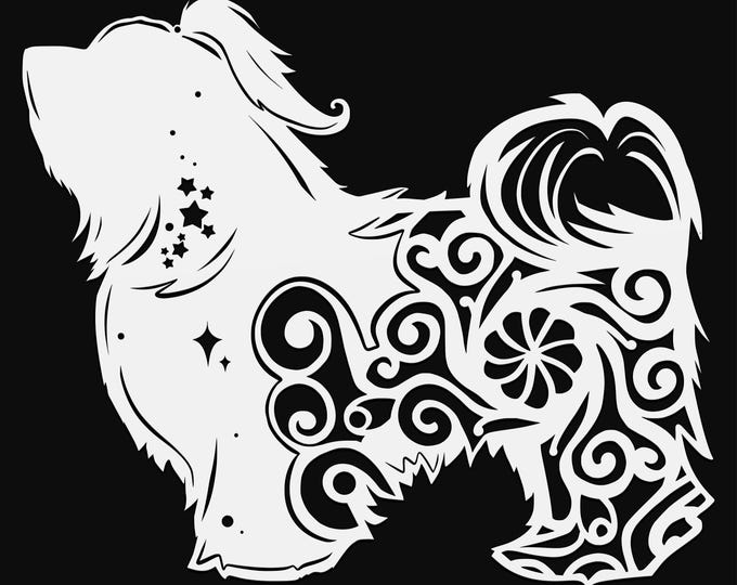 havanese mandala svg cut file, glowforge file, vinyl template, laser cut file, animals svg, cuttable animal svg, clipart png