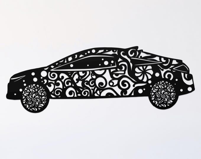 car mandala svg cut file, glowforge file, vinyl template, laser cut file, lifestyle svg, cuttable laser svg, clipart png