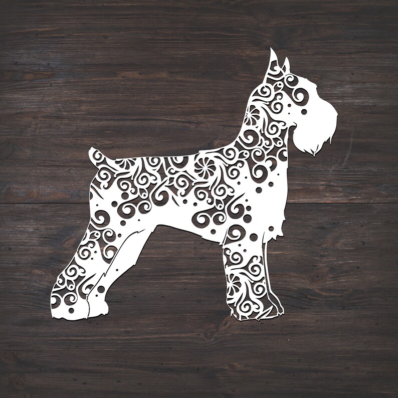 Download Giant Schnauzer Svg Dog Svg Mandala Svg Recommended For | Etsy