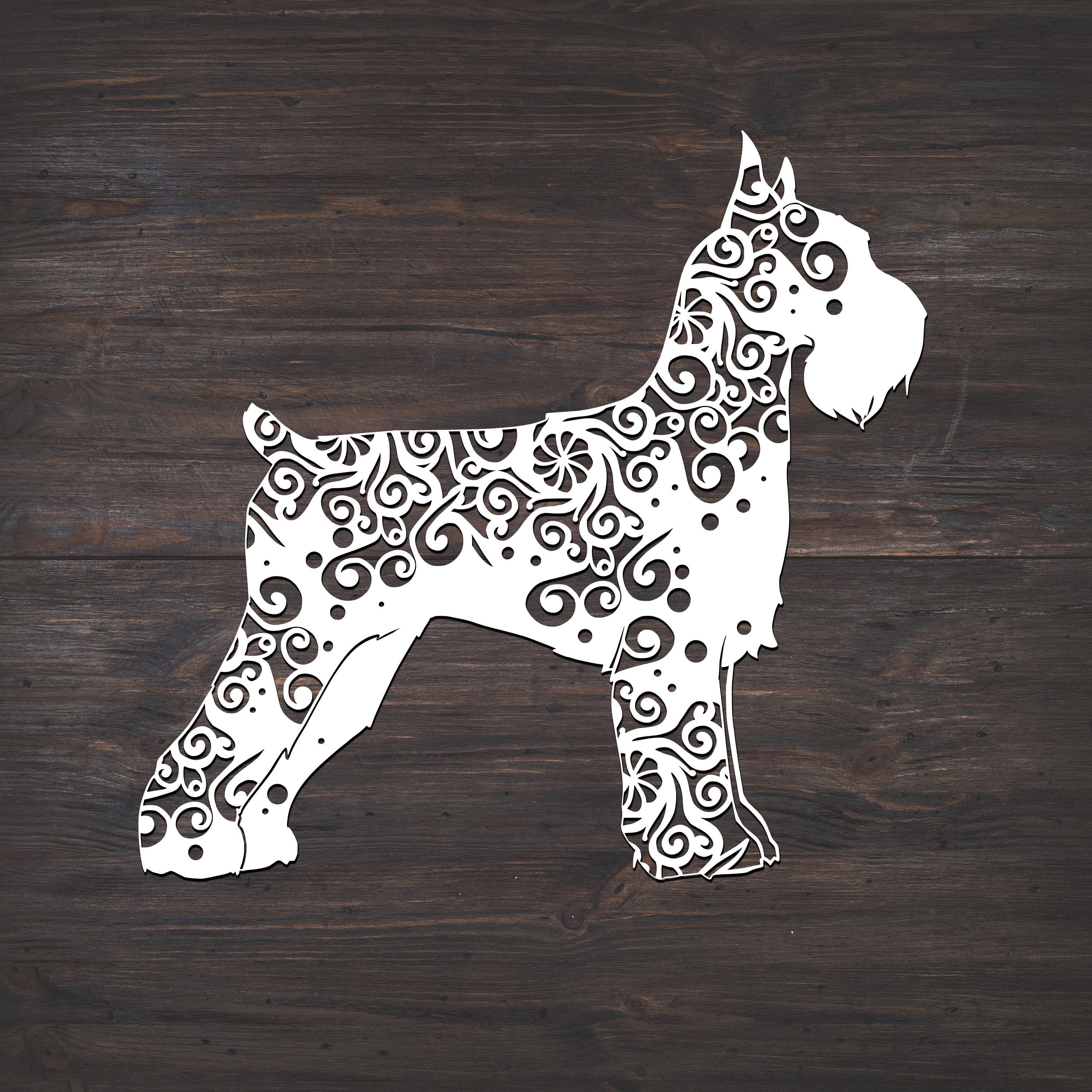 Download Giant Schnauzer Svg, Dog Svg, Mandala Svg (Intricate Weeding: Recommended For Vinyl Projects 10 ...