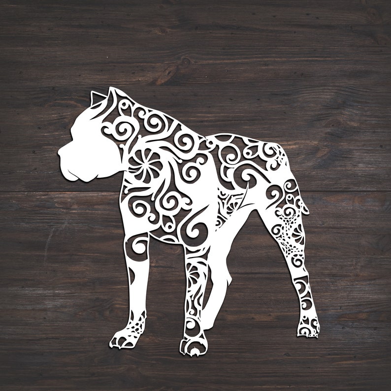 Download Pit Bull Svg Dog Svg Mandala Svg Recommended For Projects ...