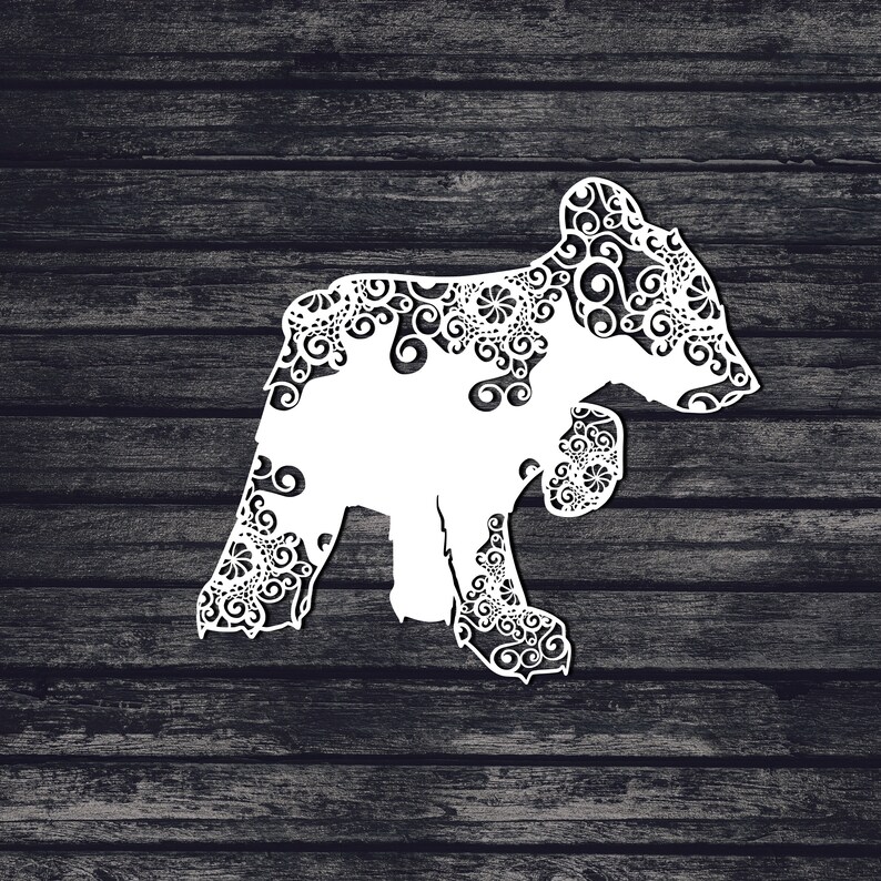 Download Bear Svg Baby Bear Svg Mandala Svg Intricate Weeding: | Etsy