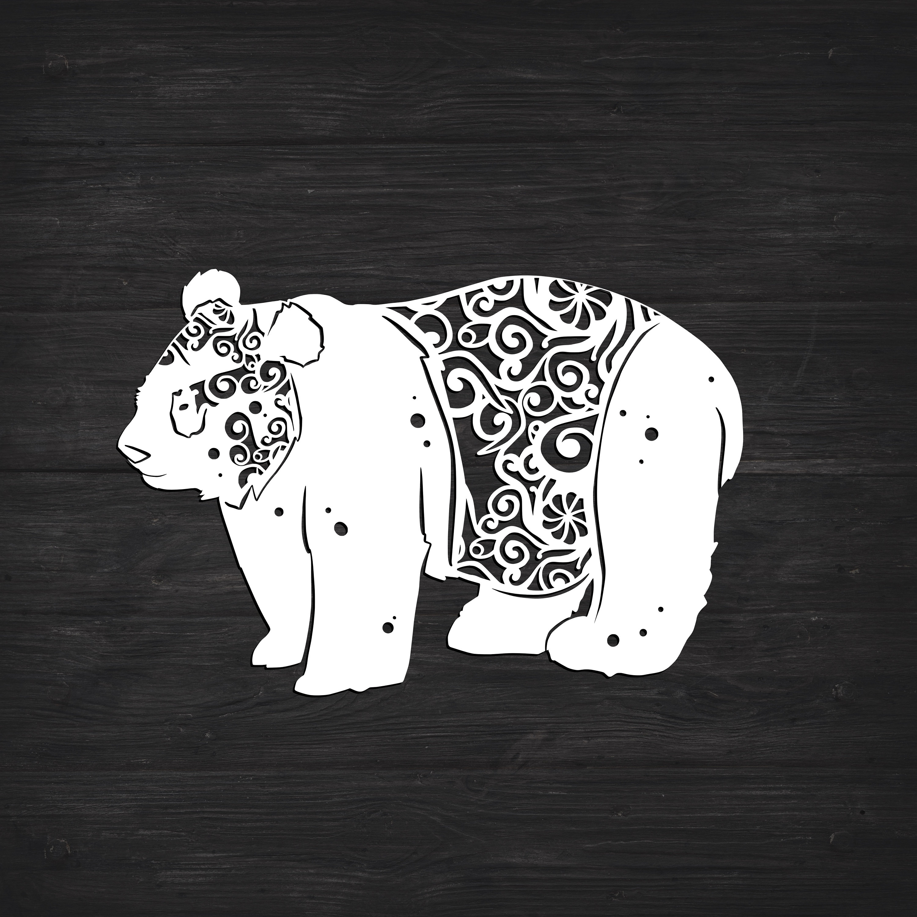 Download Panda Bear Svg, Mandala Svg (Recommended For Projects 10 ...