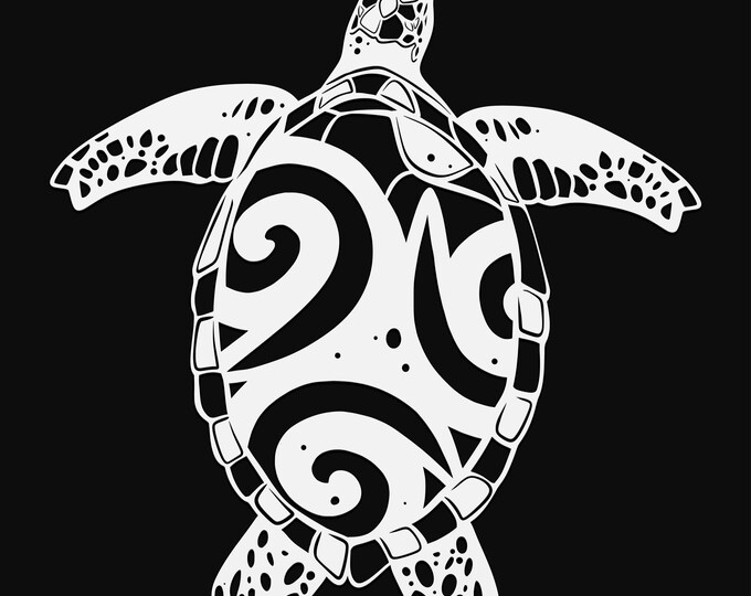 sea turtle mandala svg cut file, glowforge file, vinyl template, laser cut file, animals svg, cuttable animal svg, clipart png