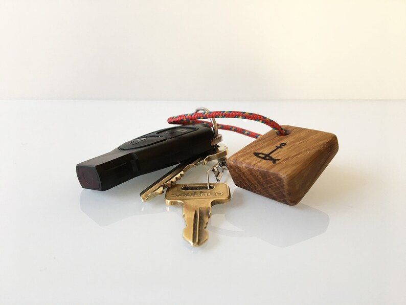 Paddle Boat Canoe Keychain Paddling Oak Keyring Handmade Etsy