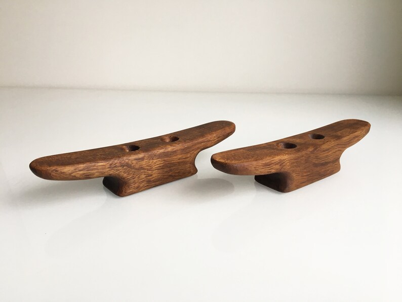 Pair of Teak Cleats Wooden Boat Cleats 14cm Oiled Etsy