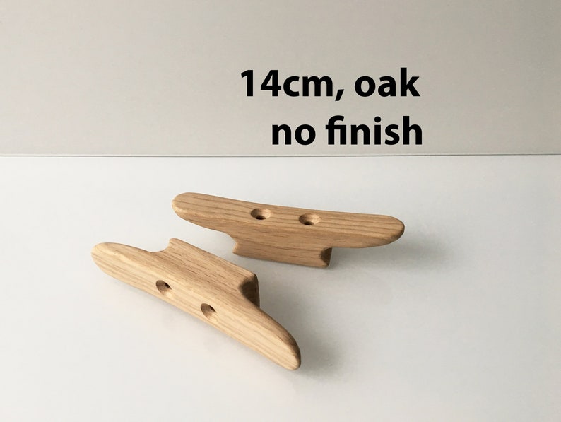 Pair of Wooden Boat Cleats Oak Clean Wood No Finish Etsy UK