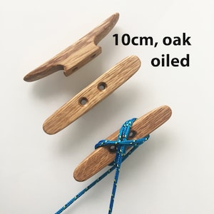 Mini Boat Cleat, Wooden 10cm Long (1pc). For Tiny Boat Ropes Or Interior Design Use