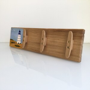 Handmade Nautical Coat Rack: Lighthouse Art, Wooden Boat Cleats - Etsy