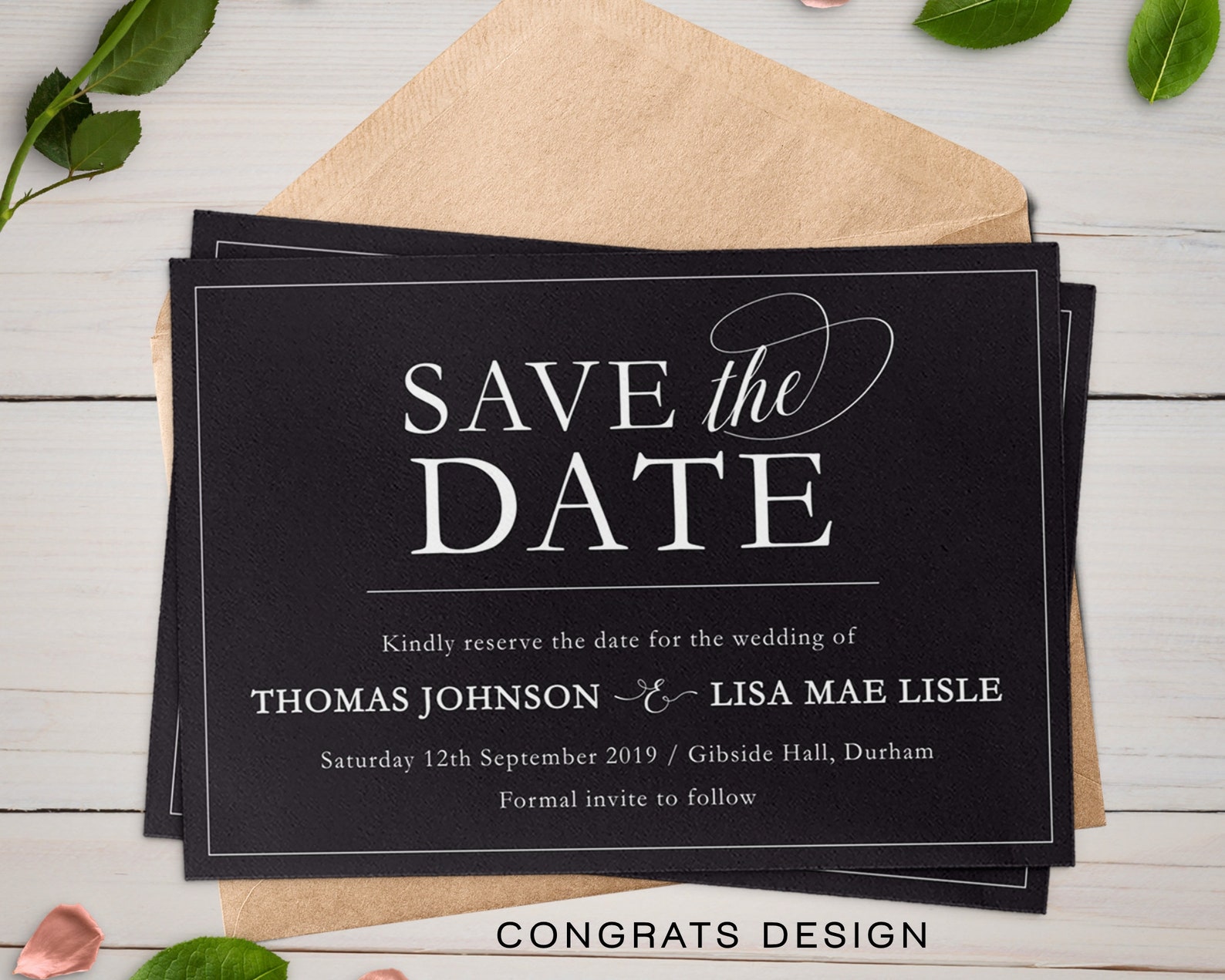 Save the Evening Cardscustomised Save the Date - Etsy