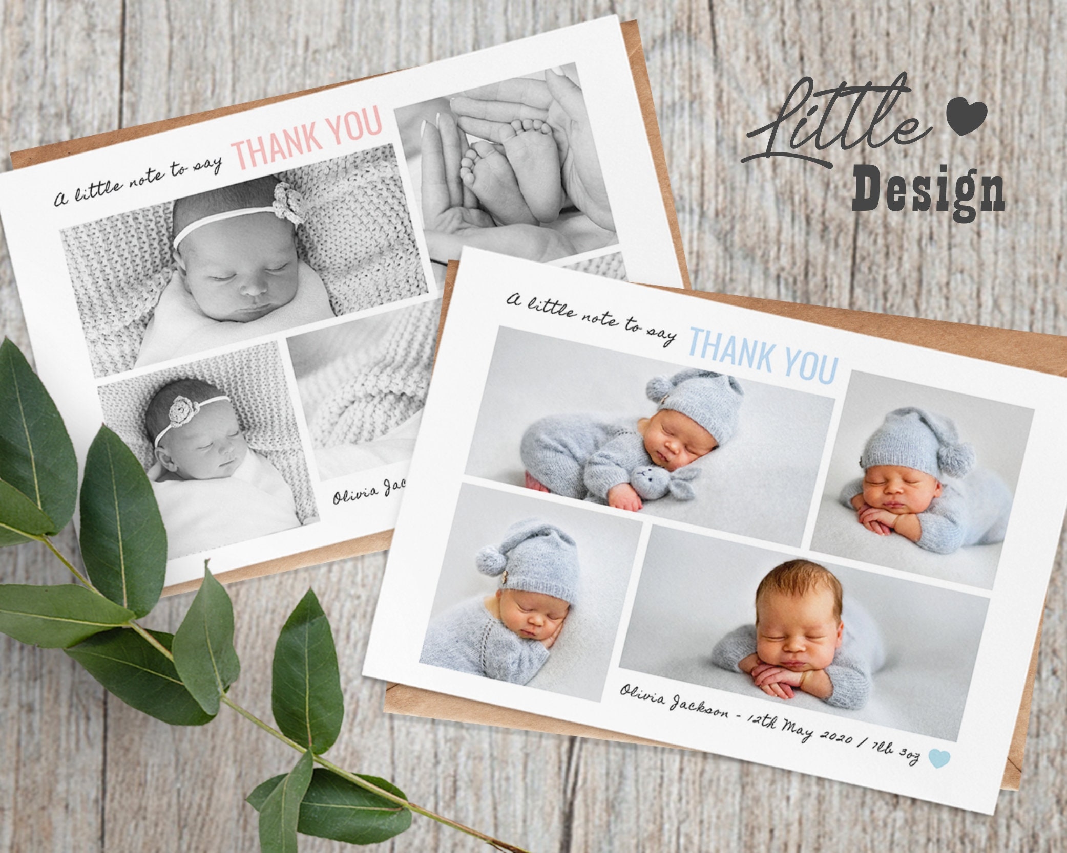 Cute baby thank you cards b1 photo personalised birthday etsy uk