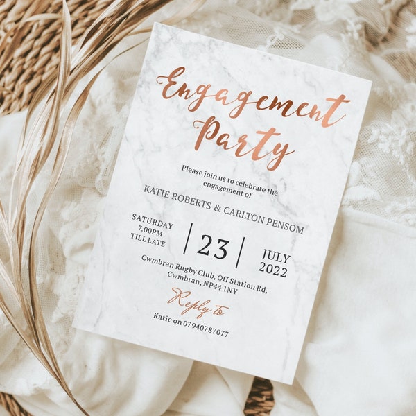Engagement Party Invitations Etsy UK