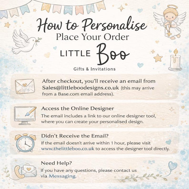Invitación personalizada para bautizo / ceremonia de bautismo y nombramiento (R1) imagen 5