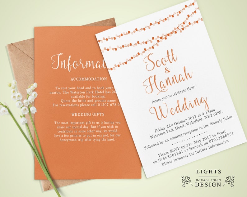 Personalised Wedding Day Invitations Gift Poem Rsvp Fancy Etsy