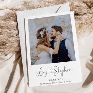 Personalised Wedding Thank You Cards, Photo Keepsake (Z4) - Etsy UK