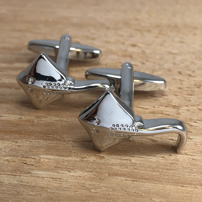 Stingray Cufflinks Nautical Bat Ray Gifts for Divers Snorkeling Gifts for Him