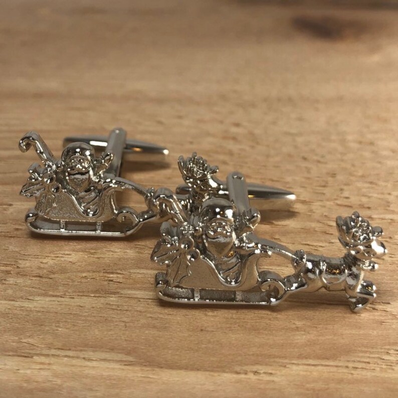 Santas Sleigh Cufflinks