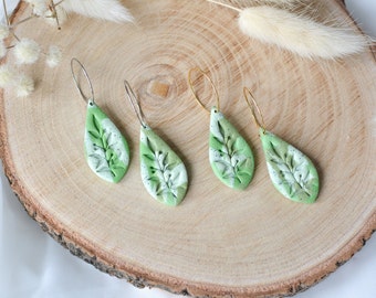 Floral Drops I Polymer Clay Earrings I Spring I Statement Earrings