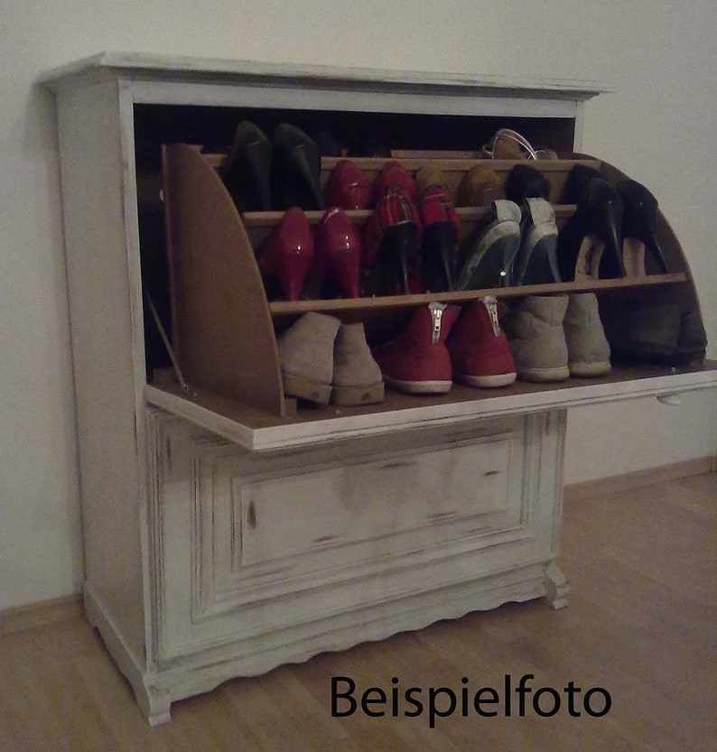 Shabby chic Schuhschrank Kommode Schrank Landhausstil Nostalgie Vintage Bild 6