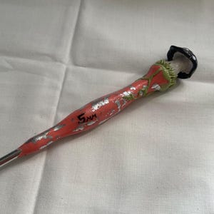 Mushroom Crochet Hook| Polymer Clay Crochet Hook| Ergonomic Crochet Hook