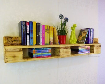 Bookshelf / DVDShelf made of Euro pallets in DIY Shabby Chic Style * Pallet furniture