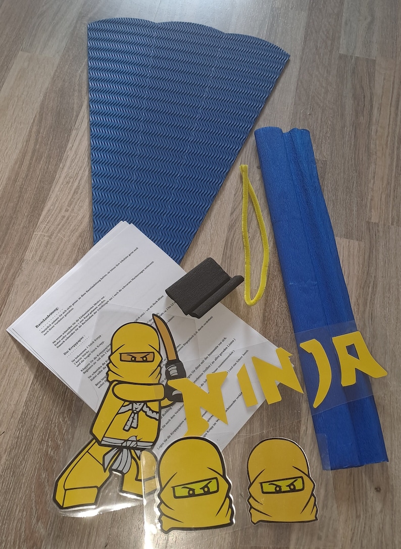 Craft set for Ninja school cone School cone Ninja craft set Complete craft set Wunschfarbe