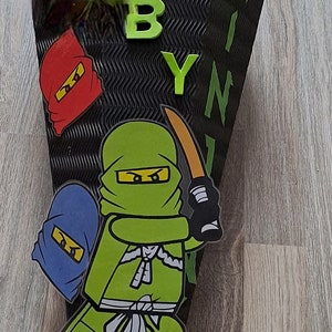 Bastelset für Ninja Schultüte Schultüte Ninja Bastelset Komplettes Bastelset Bild 2