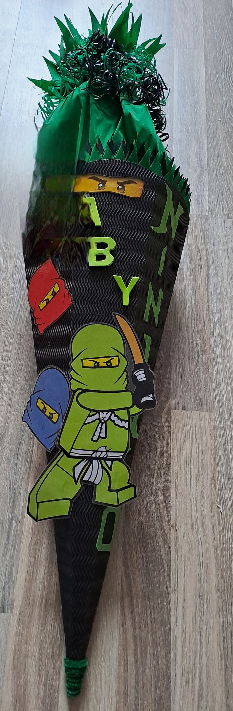 Bastelset für Ninja Schultüte Schultüte Ninja Bastelset Komplettes Bastelset Bild 2