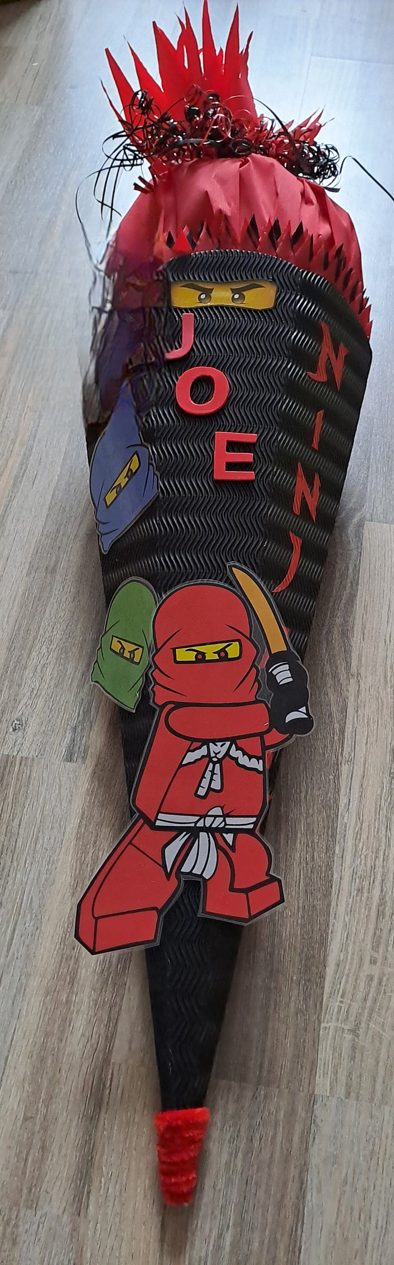 Bastelset für Ninja Schultüte Schultüte Ninja Bastelset Komplettes Bastelset Bild 3