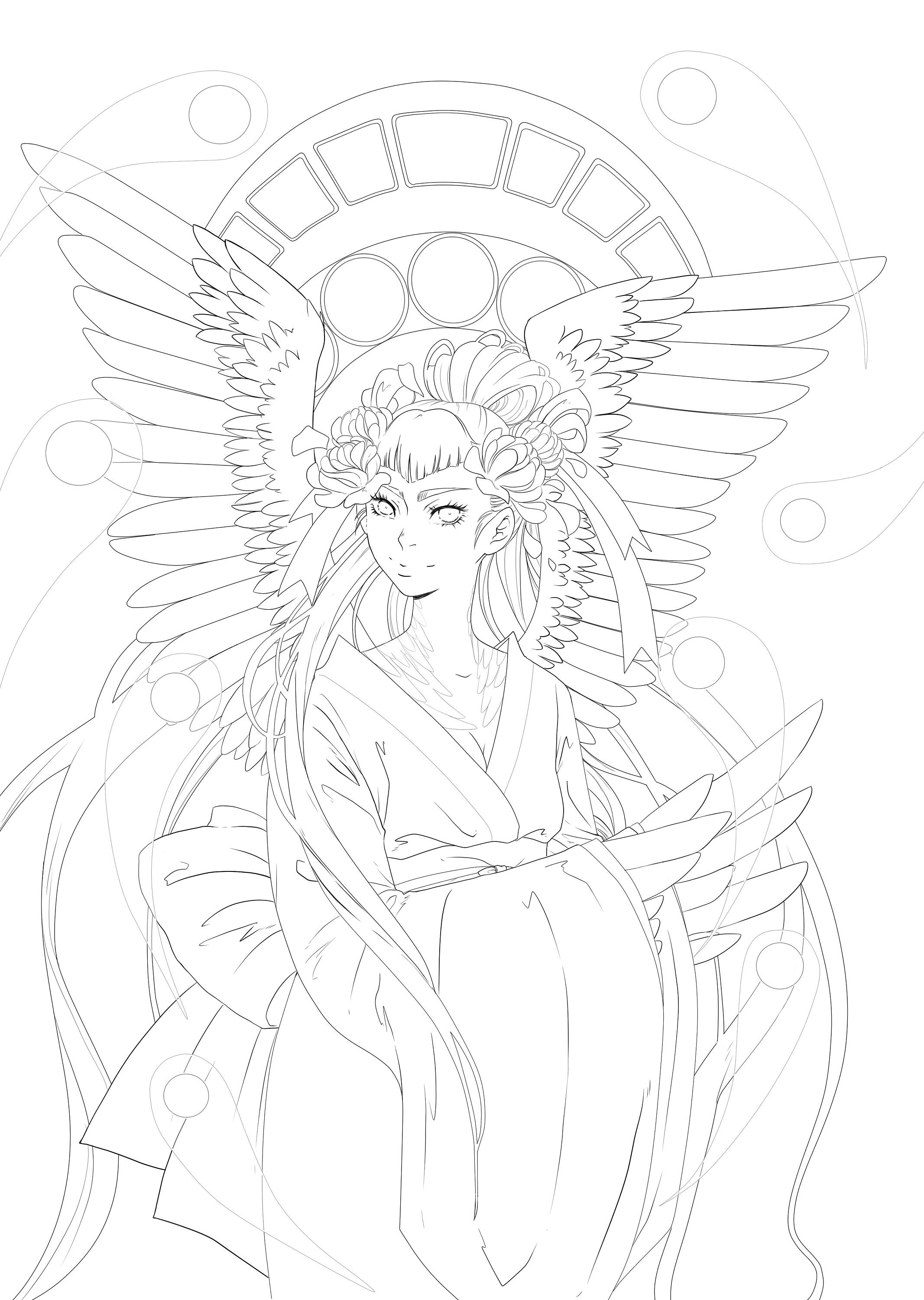 Ghost Lineart for Coloring | Etsy Ireland