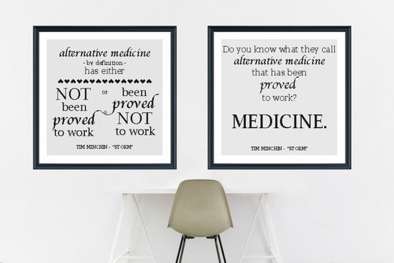 Tim Minchin Storm Quote Cross Stitch Pattern Pdf Embroidery Chart Alternative Medicine Quote