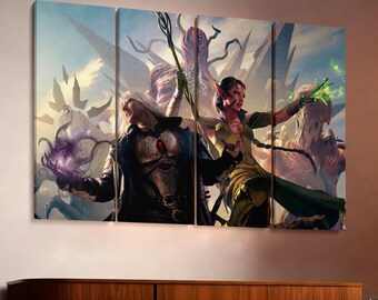 Zendikar Eldrazi Invasion Canvas, Magic the Gathering, Mtg Print