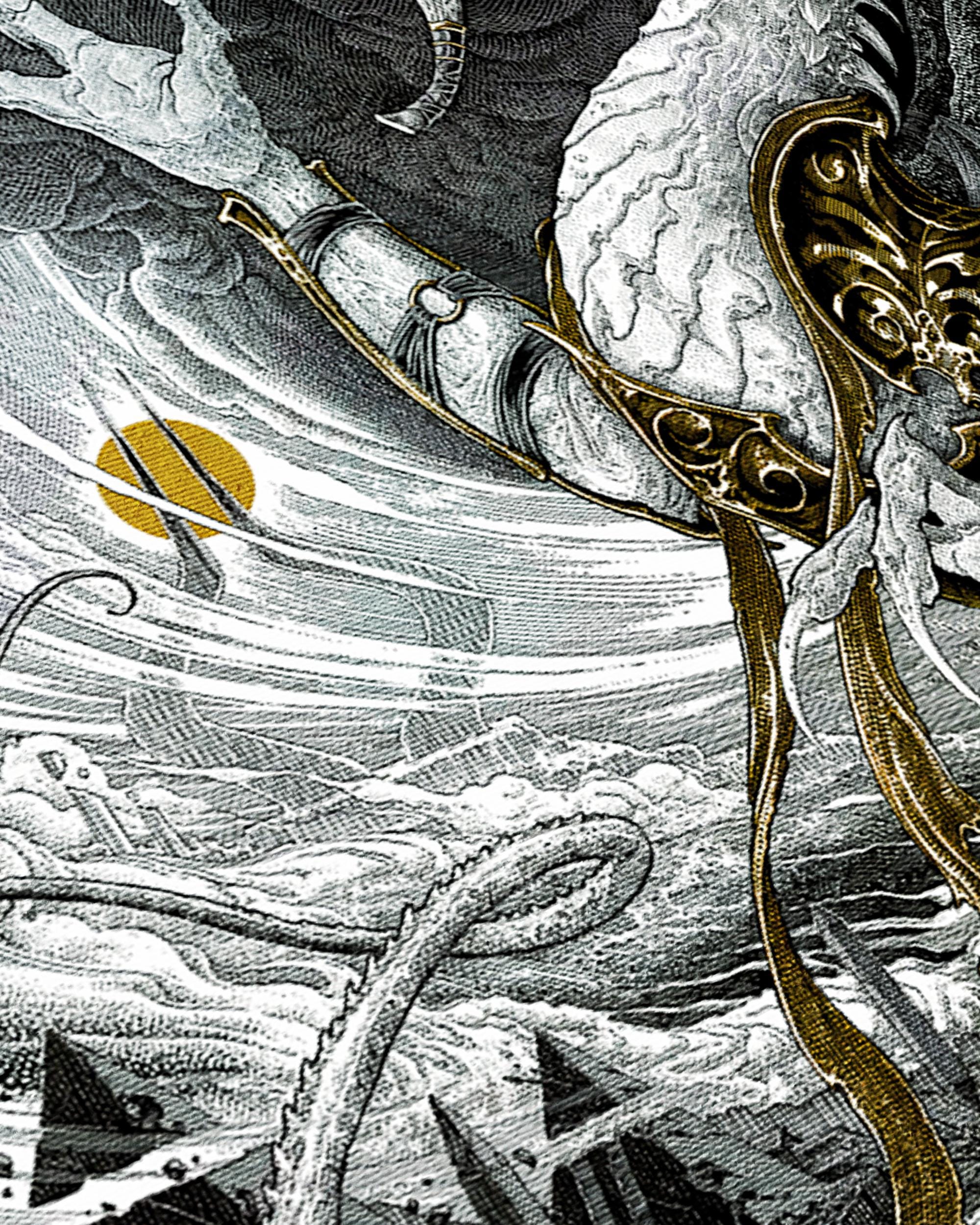 Nicol Bolas MTG Canvas Print, Elder Dragon Planeswalker Art, Magic