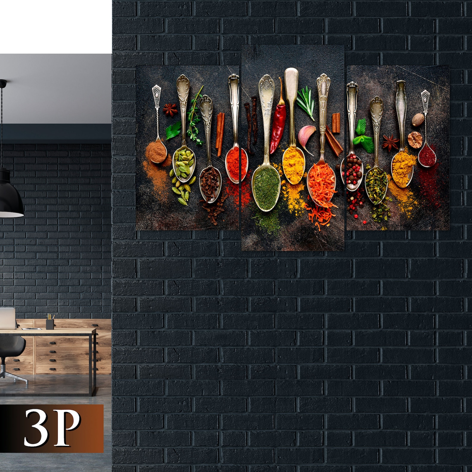 Spice Wall Decor Kitchen Wall Decor Cooking Canvas Spices Etsy