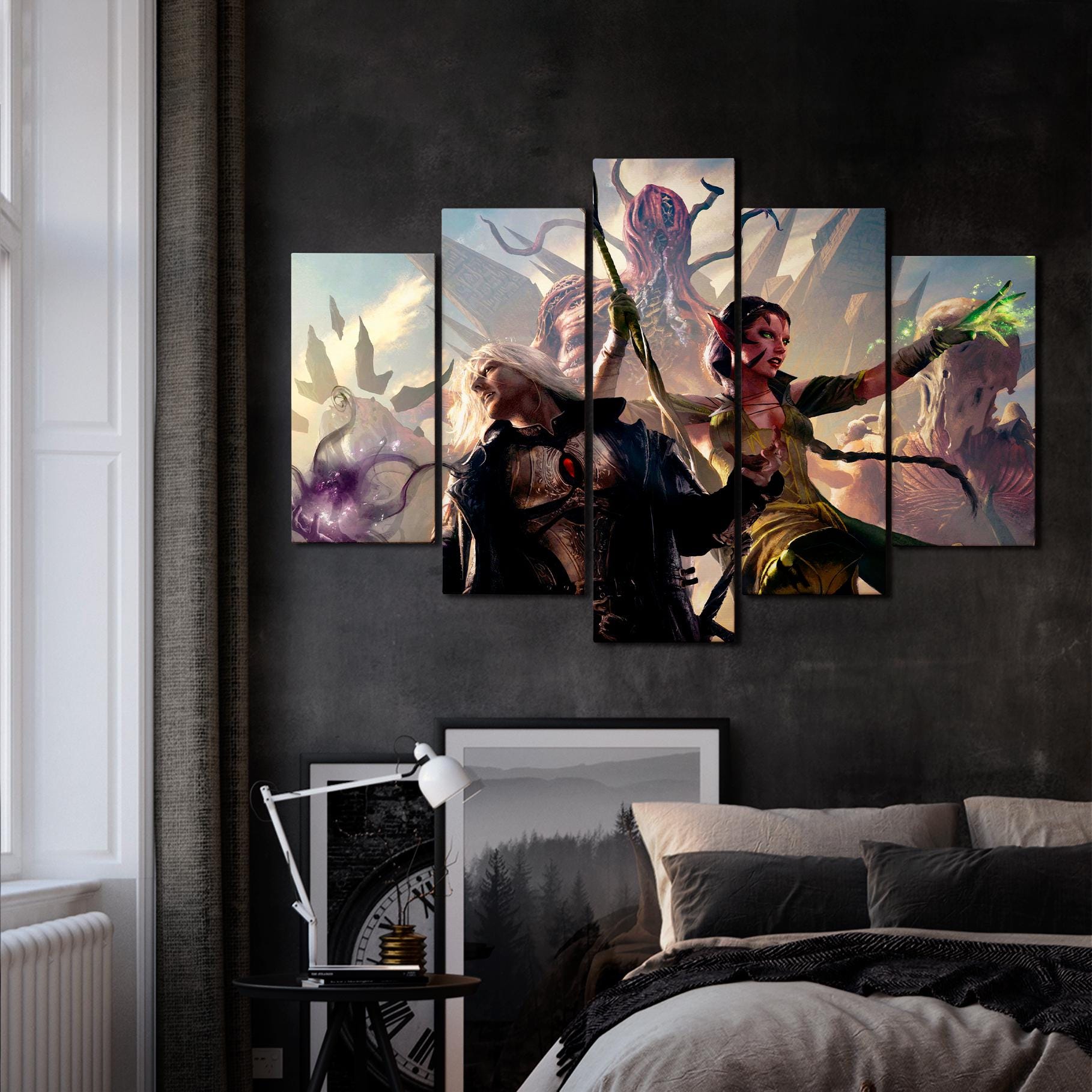 Zendikar Eldrazi Invasion Canvas, Magic the Gathering, Mtg Print