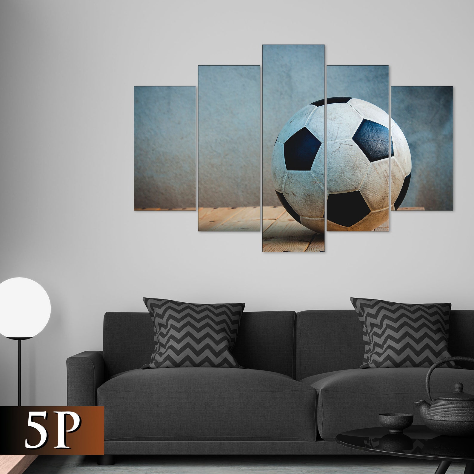 Soccer Ball Canvas Football Ball Print Football Wall Decor Etsy