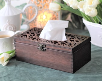 Wooden tissue box Tissue box Tissue cover Tissue box cover Tissue holder Tissue box holde