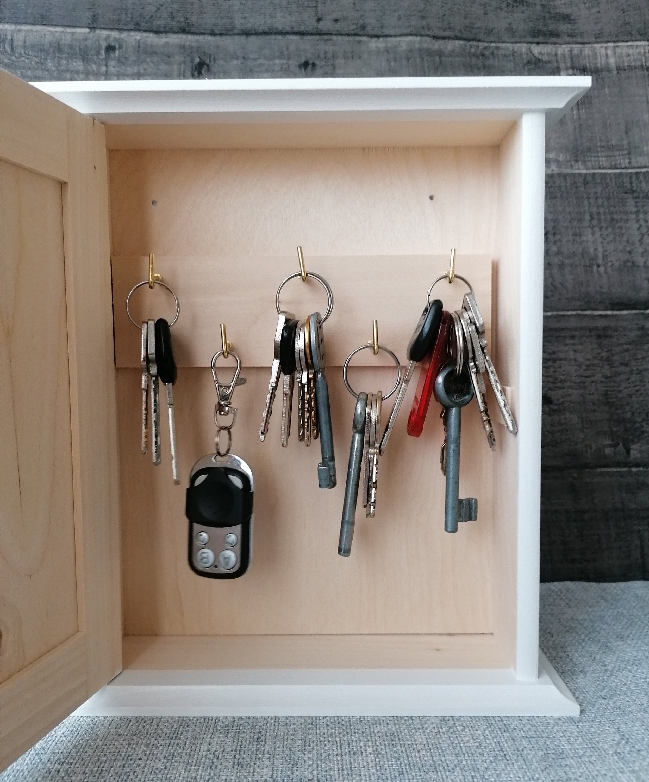 Key Box Holder Wooden Key Box Box Storage Key Etsy