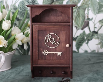 Wooden Key Box, Box Storage Cabinet, Key Organizer, Key Box, Key Box Holder, Wooden Handmade Key, Key Hanger Box for Keys,