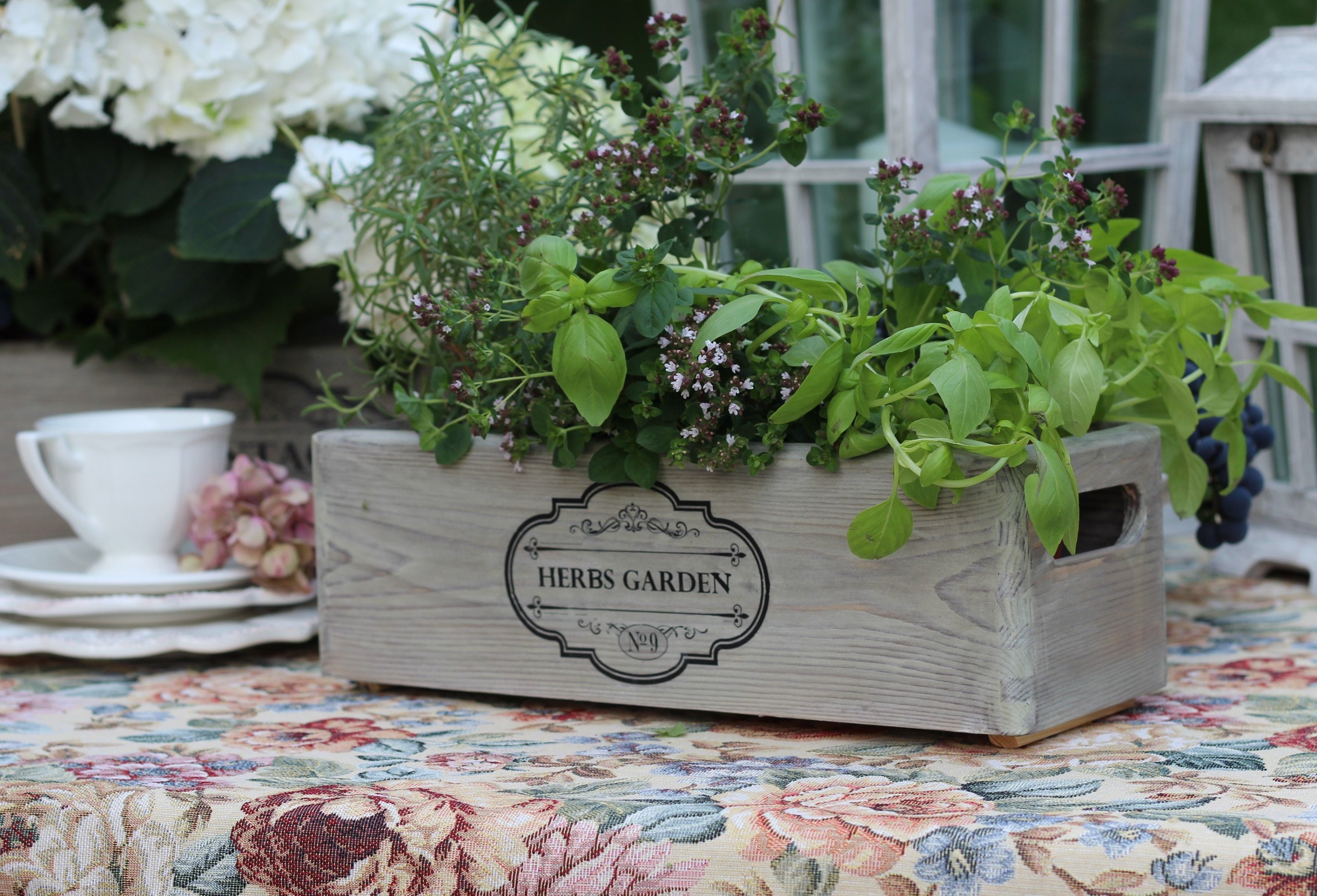Box Herbs Wooden Box for Herbs Herbs Window Box Vintage Etsy Canada