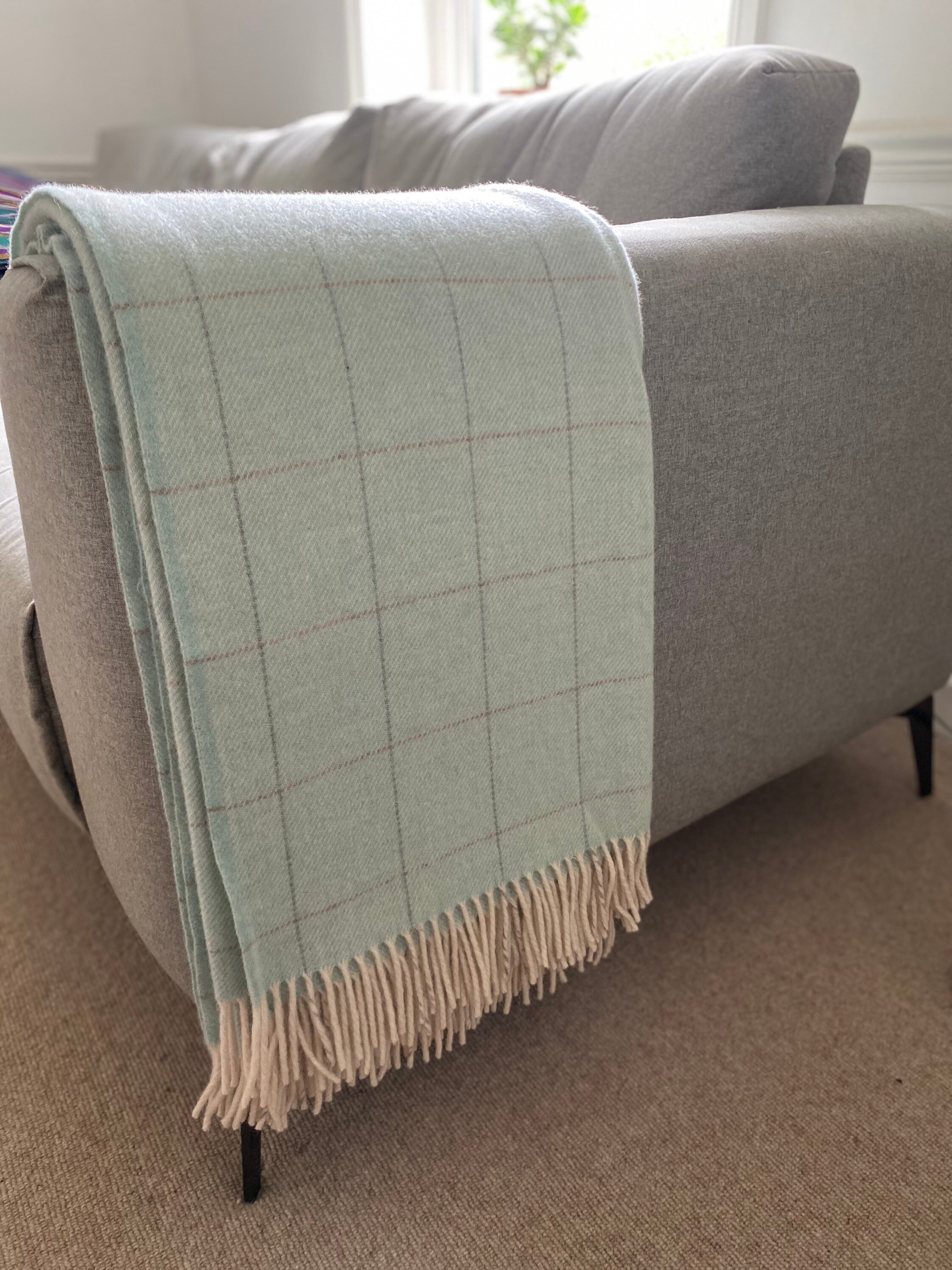 Merino Wool Blanket Merino Wool Throw 100 Natural Wool Etsy