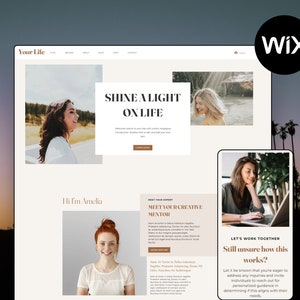 Premium Coach Website Template | Wix Template | Wix Coach Web Design | Template For Wix | Wix Website Template | Wix Business Website