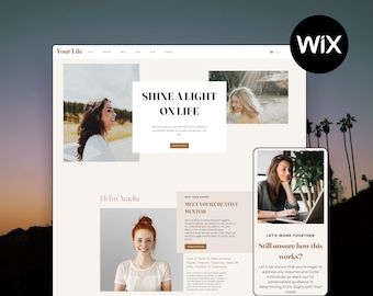 Wix Life Coach Website Template | Modern Business Design