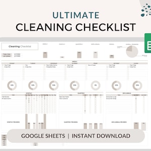 EDITABLE Cleaning Planner, Cleaning Checklist, Cleaning Schedule, Adhd Clean Home, Weekly House Chores, Household Planner Printable